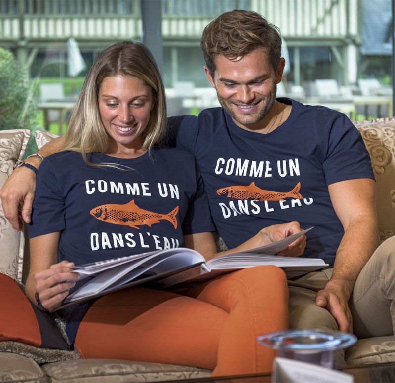 T-shirt "comme un poisson dans l'eau"