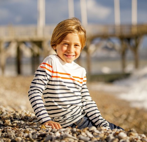 T-shirt rayé manches longues enfant