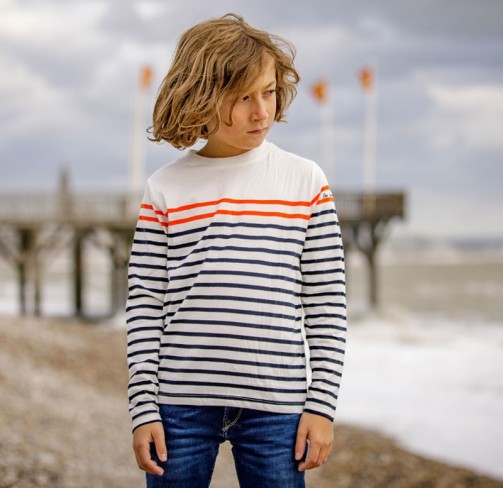 T-shirt rayé manches longues enfant