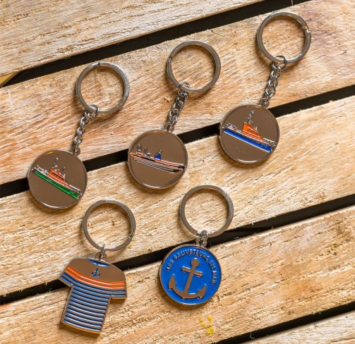Porte-clés marinière