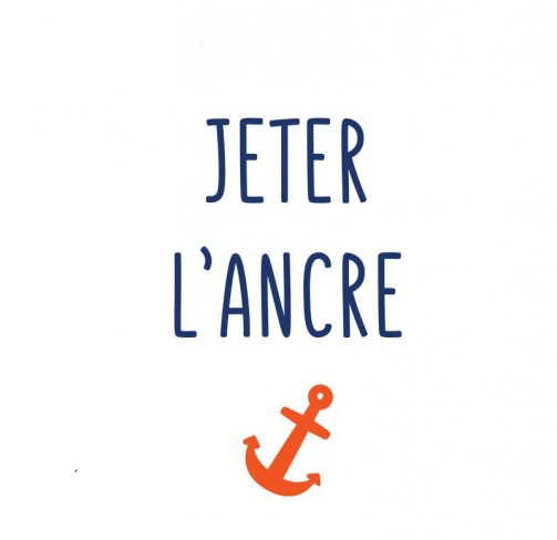 T-shirt Jeter l'ancre adulte