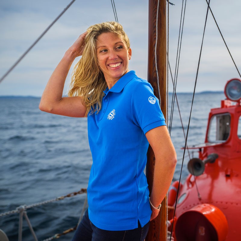 Polo bleu manches courtes North Sails