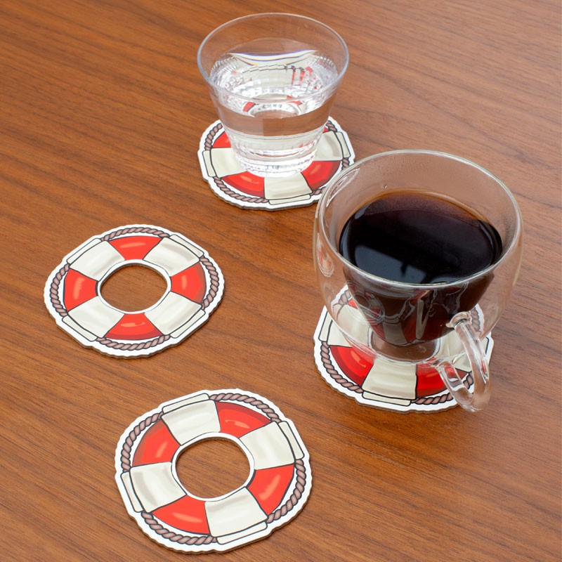Lot de 4 sous-verres antidérapants en liège Lot de 4 sous-verres antidérapants en liège