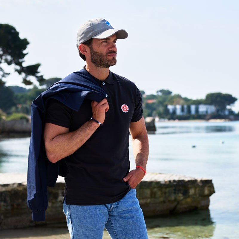Polo gris manches courtes North Sails