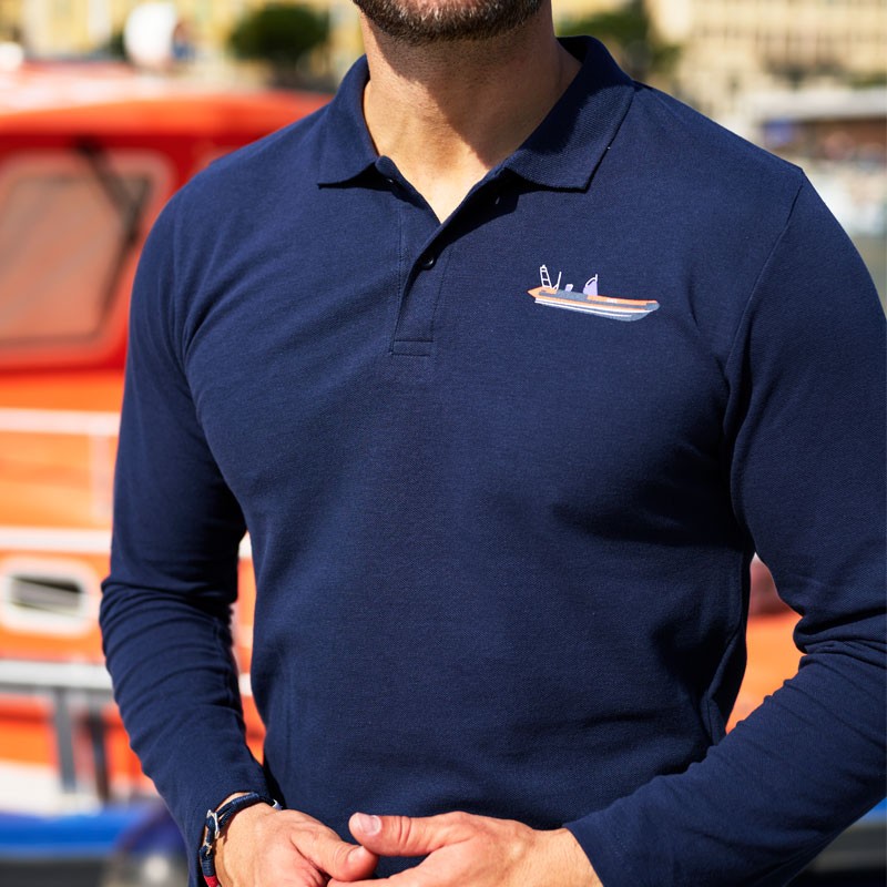 Polo semi-rigide manches longues