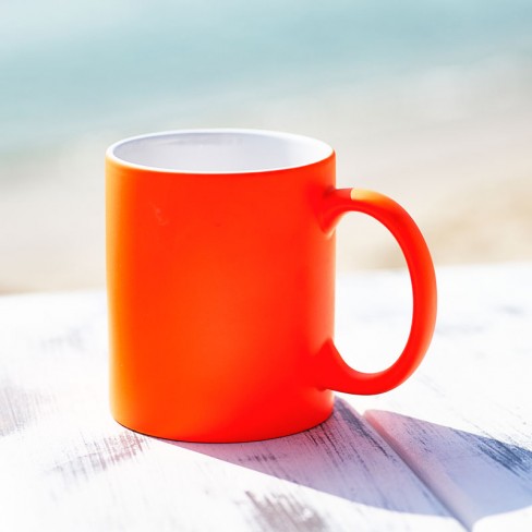 Mug orange fluo