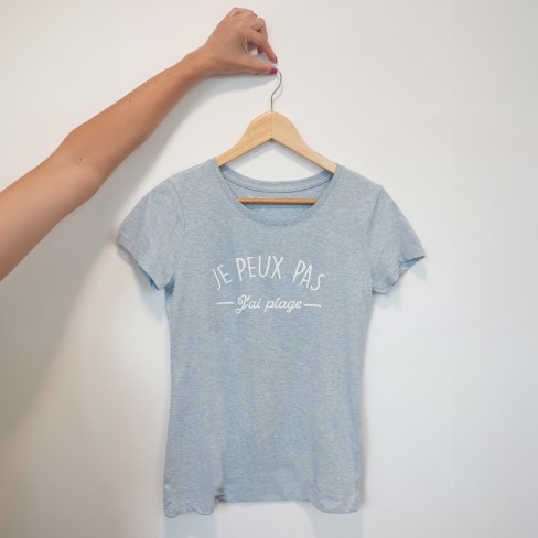 T-shirt femme "Je peux pas j'ai plage"