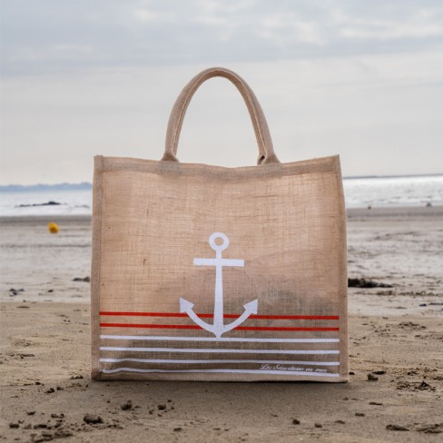 Sac en toile de jute beige