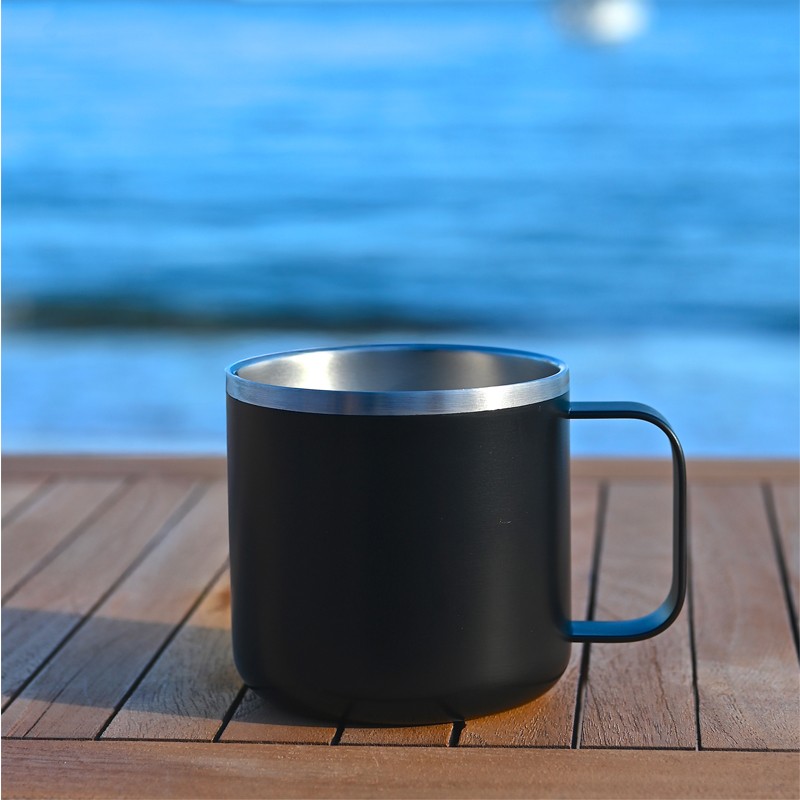 Tasse en acier noir SNSM Tasse en acier noir SNSM