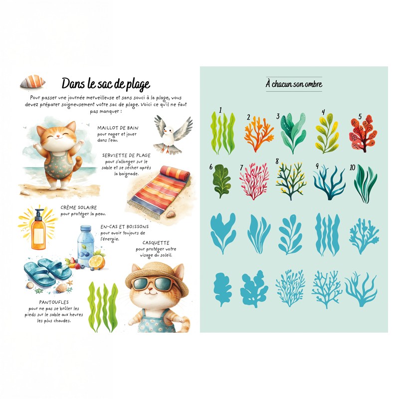 Stickers et activités "Les vacances à la mer" Stickers et activités "Les vacances à la mer"