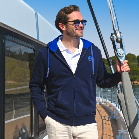 Sweat à capuche zippé North Sails