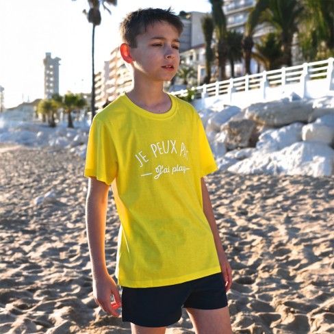 T-shirt enfant "Je peux pas j'ai plage"