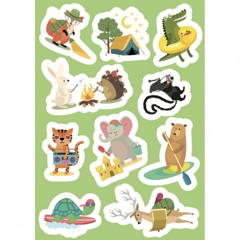 Stickers et activités Les vacances