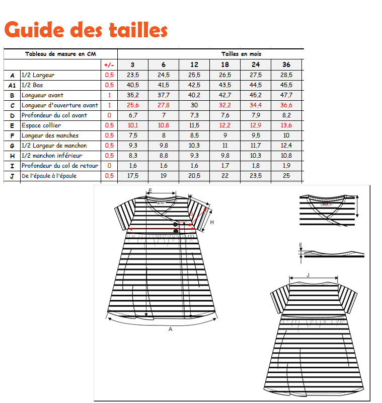 Robe taille outlet naissance